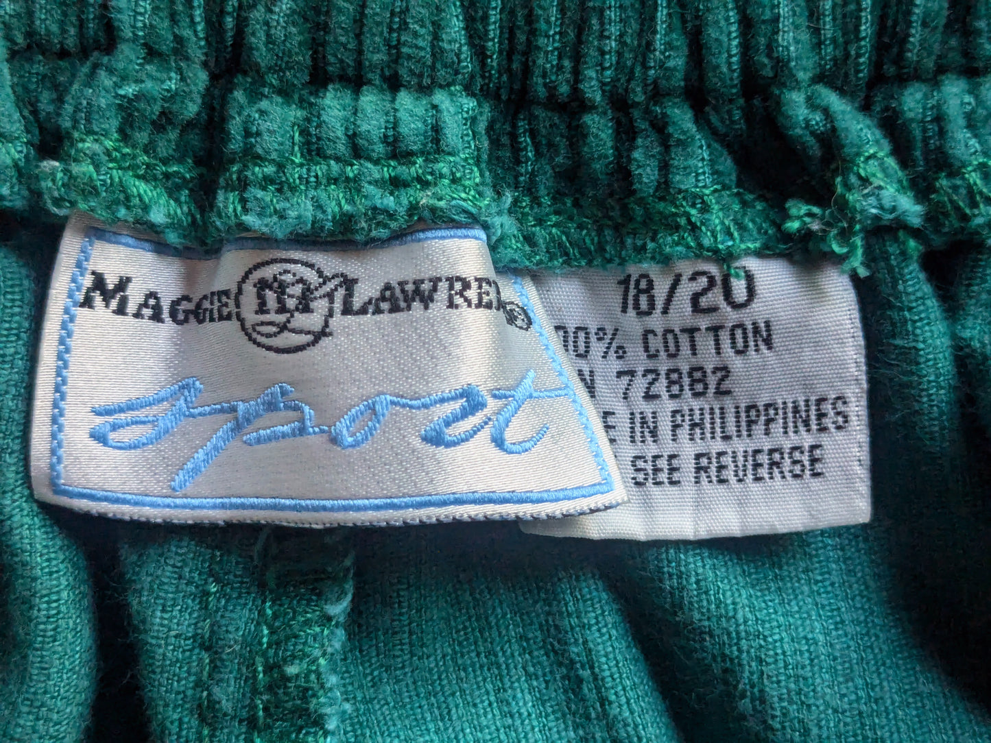 '90's Hunter Green Cords